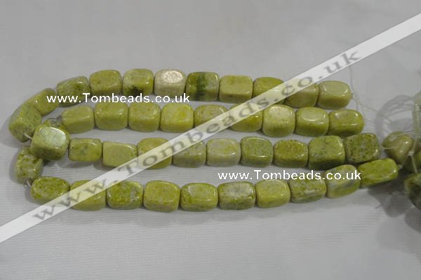 CNG761 15.5 inches 15*20mm nuggets lemon jade beads wholesale