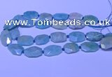 CNG7625 20*30mm - 22*32mm faceted freeform amazonite beads