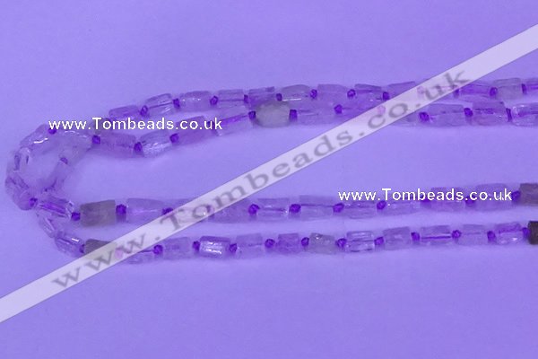 CNG7633 15.5 inches 5*7mm - 8*10mm nuggets kunzite beads