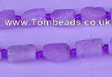 CNG7635 15.5 inches 5*7mm - 8*10mm nuggets kunzite beads