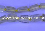 CNG7636 15.5 inches 5*7mm - 8*10mm nuggets lemon quartz beads