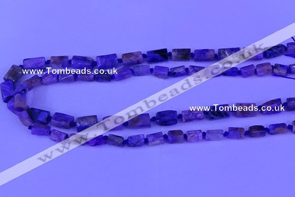 CNG7648 15.5 inches 5*7mm - 8*10mm nuggets charoite beads