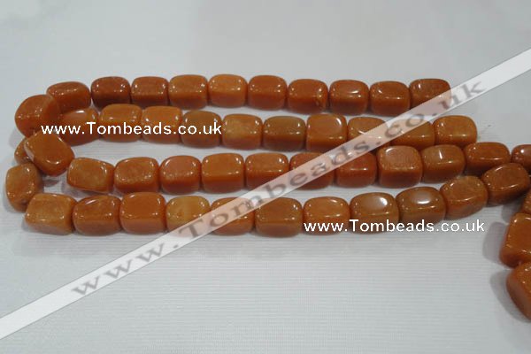 CNG768 15.5 inches 13*18mm nuggets red aventurine beads wholesale