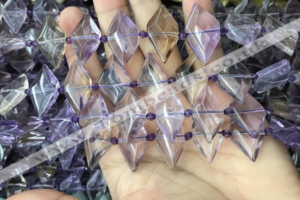 CNG7702 15.5 inches 13*20mm - 15*25mm faceted freeform ametrine beads