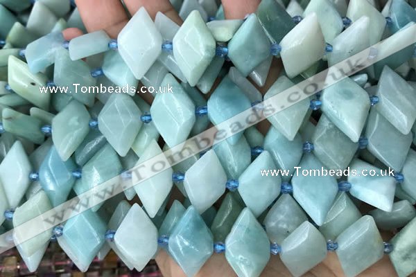 CNG7709 15.5 inches 13*20mm - 15*25mm faceted freeform amazonite beads