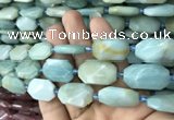 CNG7813 15.5 inches 13*18mm - 18*25mm faceted freeform amazonite beads
