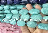 CNG7814 15.5 inches 13*18mm - 18*25mm faceted freeform amazonite beads