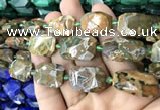 CNG7818 15.5 inches 13*18mm - 18*25mm faceted freeform rhyolite beads