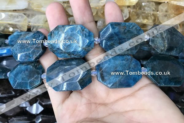 CNG7834 15.5 inches 22*30mm - 25*35mm faceted freeform apatite beads