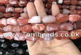 CNG7841 15*20mm - 18*25mm faceted nuggets red agate beads