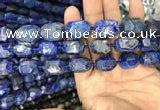 CNG7850 15.5 inches 12*16mm - 15*20mm faceted nuggets lapis lazuli beads