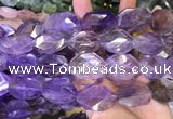 CNG7863 20*30 - 25*35mm twisted & faceted freeform ametrine beads