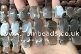 CNG7883 13*18mm - 15*25mm faceted freeform moonstone beads