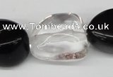 CNG79 15.5 inches 10*20mm - 20*30mm nuggets crystal & agate beads