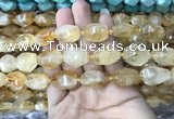 CNG7900 15.5 inches 12*16mm - 15*25mm faceted nuggets citrine beads