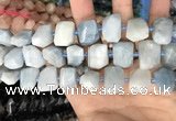 CNG7902 15.5 inches 12*16mm - 15*20mm faceted nuggets aquamarine beads