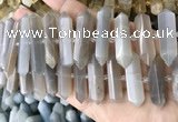 CNG7934 15.5 inches 10*22mm - 12*45mm faceted nuggets moonstone beads