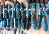 CNG7937 15.5 inches 10*22mm - 12*45mm faceted nuggets apatite beads