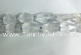 CNG7950 15.5 inches 15*25mm - 20*40mm nuggets white crystal beads