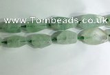 CNG7957 15.5 inches 15*25mm - 20*40mm nuggets green fluorite beads