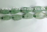 CNG7957 15.5 inches 15*25mm - 20*40mm nuggets green fluorite beads