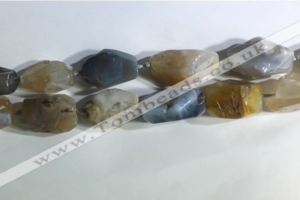 CNG7958 15.5 inches 15*25mm - 20*40mm nuggets agate beads