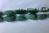 CNG7961 15.5 inches 15*25mm - 20*40mm nuggets green aventurine beads