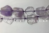 CNG7974 25*30mm - 35*45mm freeform light amethyst slab beads