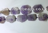 CNG7976 25*30mm - 35*45mm freeform lavender amethyst slab beads