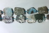 CNG7981 25*30mm - 35*45mm freeform larimar slab beads