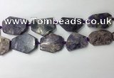 CNG7982 25*30mm - 35*45mm freeform charoite slab beads