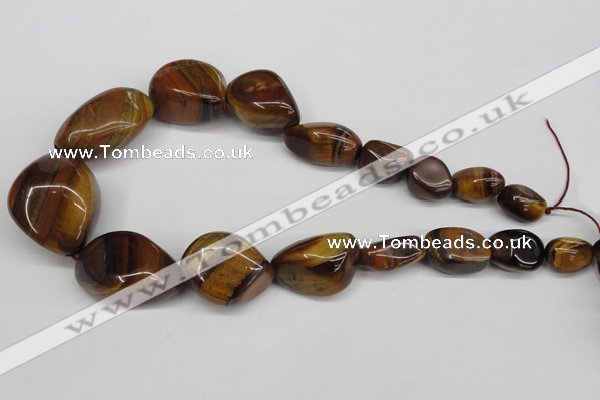 CNG80 15.5 inches 10*15mm - 25*35mm nuggets yellow tiger eye beads