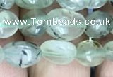 CNG8008 15.5 inches 6*8mm nuggets green rutilated quartz beads