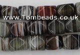 CNG801 15.5 inches 8*12mm faceted nuggets agate gemstone beads