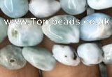 CNG8016 15.5 inches 6*8mm nuggets larimar gemstone beads