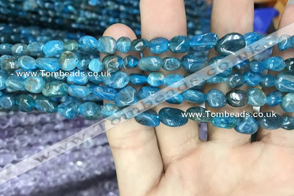 CNG8017 15.5 inches 6*8mm nuggets apatite gemstone beads