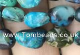 CNG8018 15.5 inches 6*8mm nuggets chrysocolla gemstone beads