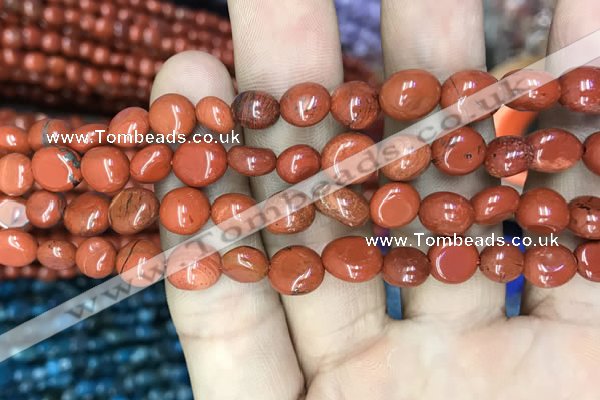 CNG8023 15.5 inches 6*8mm nuggets red jasper beads wholesale