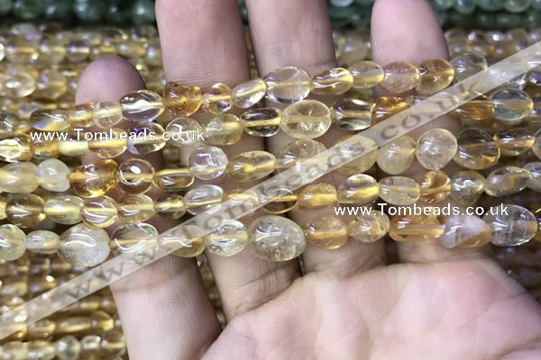 CNG8034 15.5 inches 6*9mm nuggets citrine beads wholesale