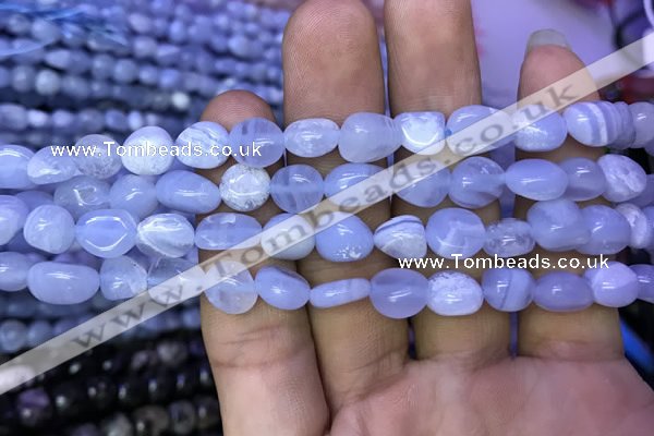 CNG8038 15.5 inches 8*10mm nuggets blue lace agate beads