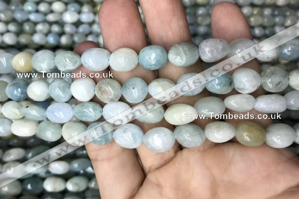 CNG8041 15.5 inches 8*10mm nuggets aquamarine beads wholesale
