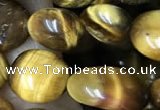 CNG8048 15.5 inches 8*10mm nuggets yellow tiger eye beads