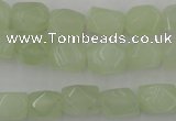 CNG806 15.5 inches 8*12mm faceted nuggets New jade beads