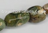 CNG81 15.5 inches 10*20mm - 20*35mm nuggets rhyolite gemstone beads