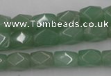 CNG810 15.5 inches 8*12mm faceted nuggets green aventurine beads