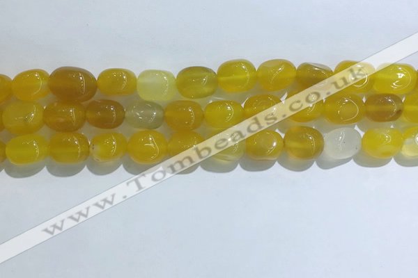 CNG8115 15.5 inches 8*12mm nuggets agate beads wholesale