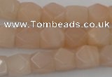 CNG812 15.5 inches 9*12mm faceted nuggets pink aventurine beads