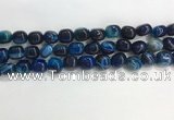 CNG8135 15.5 inches 8*12mm nuggets striped agate beads wholesale