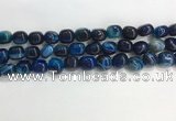 CNG8135 15.5 inches 8*12mm nuggets striped agate beads wholesale