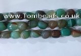 CNG8138 15.5 inches 8*12mm nuggets striped agate beads wholesale